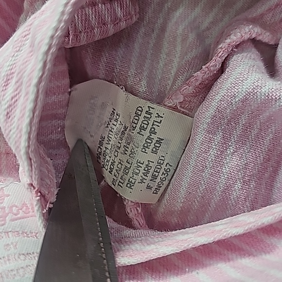 Baby Oshkosh B'Gosh Pink White Stripes Girls Overalls - Picture 4 of 8